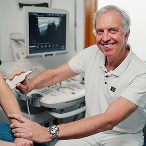 Ultraschalldiagnostik Sonografie in der Praxis für Orthopädie Dr. Gero Lenk Sonthofen im Allgäu;